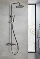 Dusjsett m/termostat Ø250 mm gunmetal